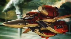 Artwork mecha macross Aircraft