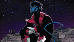 artwork nightcrawler Kurt Wagner X-Men comic art rooftops Stars