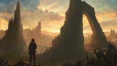 Artwork original sunset male