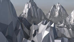 artwork render digital art Mountains