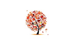 artwork simple Trees Plants Simple Background