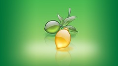 Artwork simplistic lemons fruits