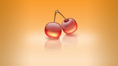 Artwork simplistic multicolor fruits