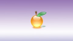 Artwork simplistic multicolor fruits