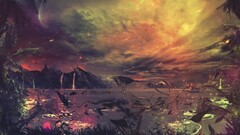 artwork sky nature digital art