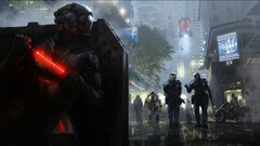 artwork soldier science fiction concept art digital art