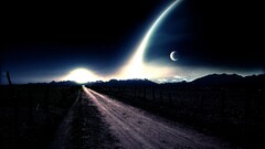 artwork space art landscape planet digital art