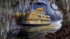 Artwork steamboat