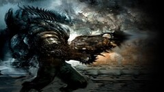 artwork steampunk robot War fantasy art