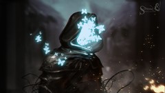 Artwork sword from shadows