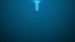 artwork underwater blue