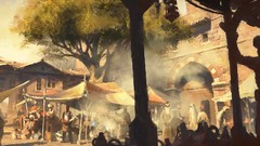 Artwork video games game art assasins creed 3