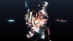 Artwork woman abstract Flowers