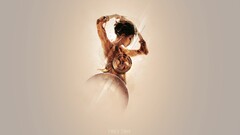 artwork Women Simple Background abstract Minimalism arms up