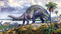 Artwork Zdenek Burian Dinosaurs