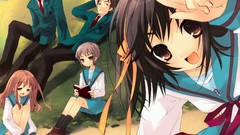 Asahina mikuru nagato yuki suzumiya haruhi kyon the melancholy 