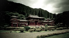 asian architecture architecture temple landscape Trees Garden