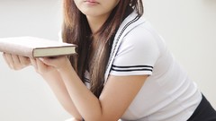 Asians brunettes bangs models photo shoot Korean supermodels 