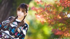 Asians brunettes models Korean depth of field sweaters Heo Yun 