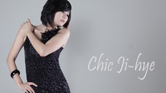 Asians models black dress black hair Korean Ryu Ji Hye