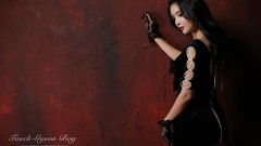 Asians models black hair Korean Cha Seon Hwa