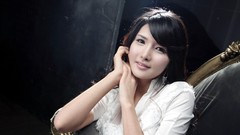 Asians models black hair Korean Cha Seon Hwa