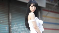 Asians models black hair Korean Im Soo Yeon