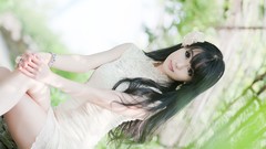 Asians models black hair Korean Im Soo Yeon