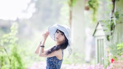 Asians models black hair Korean Im Soo Yeon