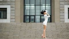 Asians models black hair Korean Im Soo Yeon