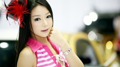 Asians models black hair Korean Lee Eun Seo