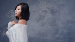 Asians models black hair Korean Ryu Ji Hye