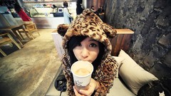 Asians models black hair Korean Ryu Ji Hye