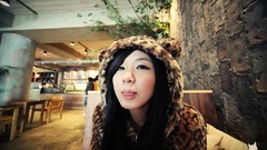 Asians models black hair Korean Ryu Ji Hye