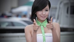 Asians models black hair Korean Ryu Ji Hye