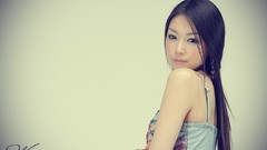 Asians models black hair Lee Eun Seo