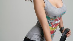 Asians models Korean Simple Background Ryu Ji Hye