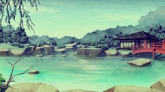 Asians ponds artwork