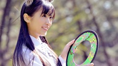 Asians school uniforms bangs animal ears cosplay