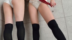 Asians school uniforms boobs sailor uniforms legs up