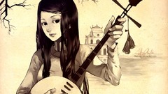 Asians shamisen