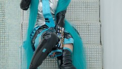Asians woman cosplay vocaloid