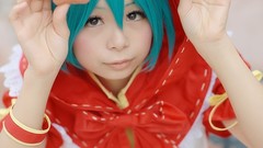 Asians woman cosplay vocaloid