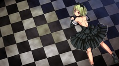 Askray checkered black dress