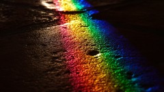 Asphalt roads rainbows hardscapes