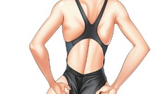 Ass Anime anime girls black hair bikini