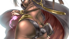 Ass Anime anime girls black hair boobs Simple Background