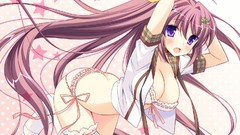 Ass Anime anime girls bra panties boobs