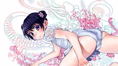 Ass Anime anime girls purple eyes ecchi underwear panties