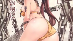 Ass Anime chains bikini
